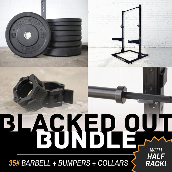Blacked Out Bundle - 35# with Half Rack