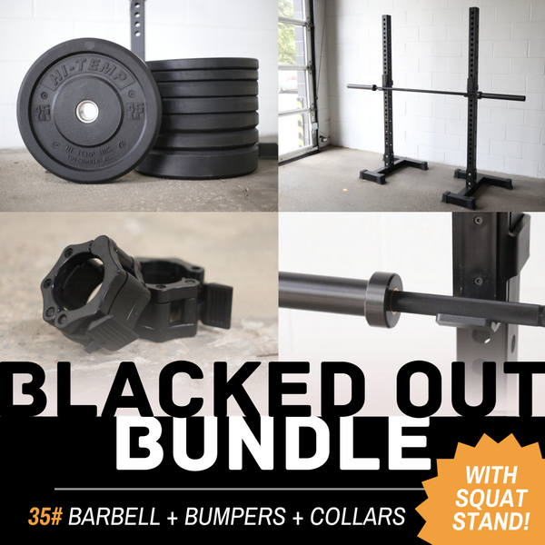 Blacked Out Bundle - 35# with Squat Stand