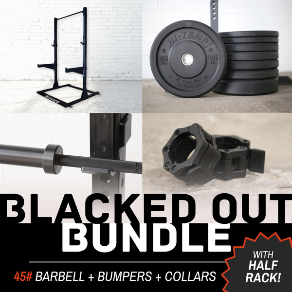 Blacked Out Bundle - 45# with Half Rack