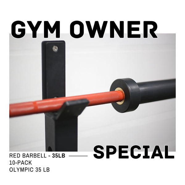 Red Barbell 35# | 10-Pack
